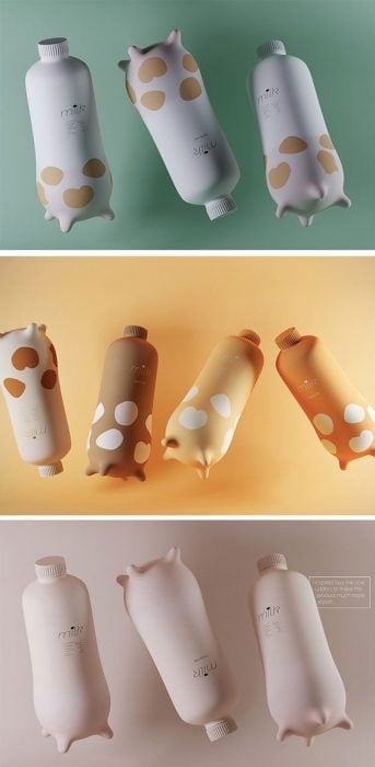 Flavored Milk Packaging with Udders 