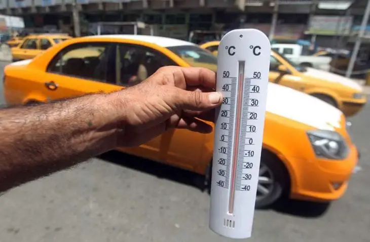 Thermometer in the city 