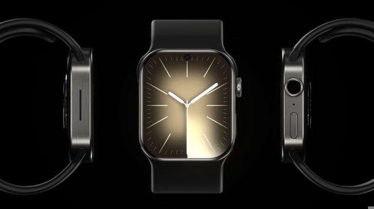 An all-screen Apple Watch made of titanium