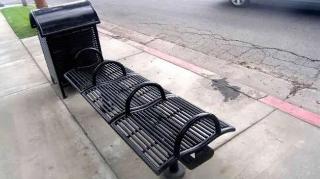 Benches with arm rests