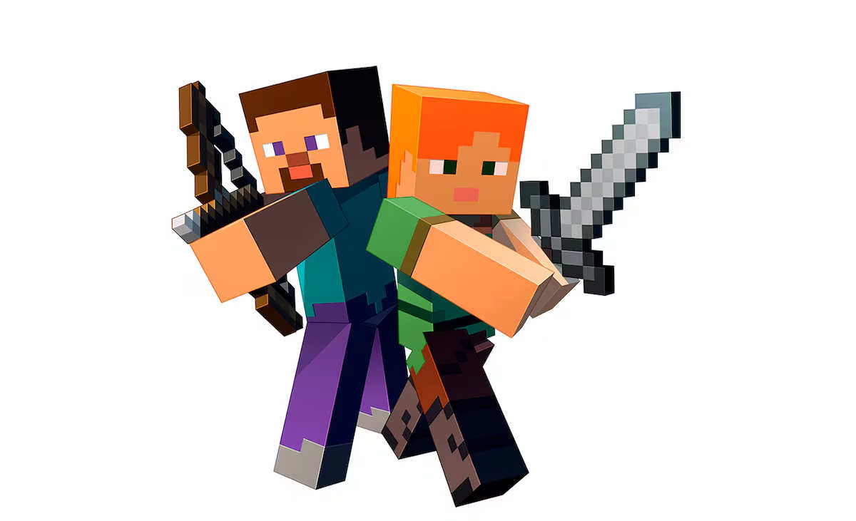 Characters From The Video Game Minecraft