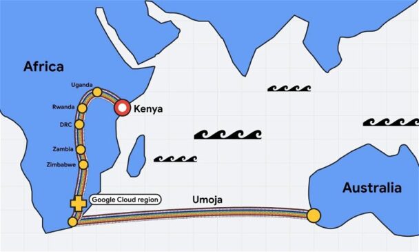 Google Plans To Connect Africa To Australia Via Massive Undersea Fiber Optic Cable