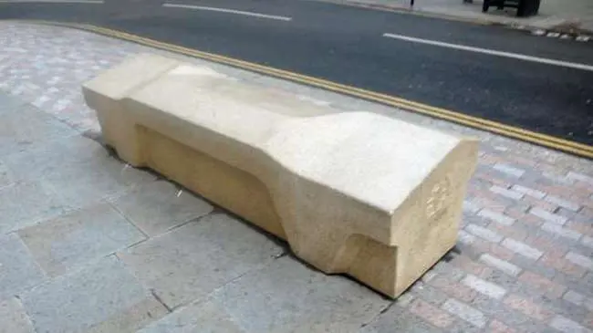 Oddly shaped benches