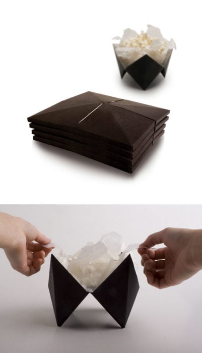 Popcorn Packaging That Becomes Bowl
