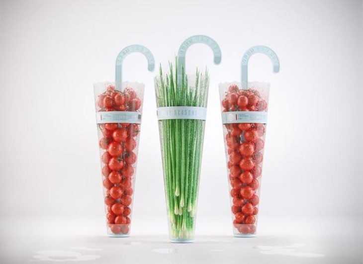Umbrella Packaging for Rainy Season Vegetables