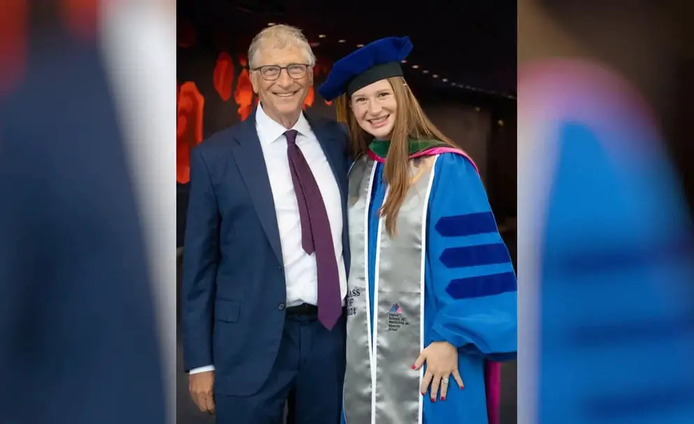 Gates celebrated the medical graduation of his eldest daughter, Jennifer