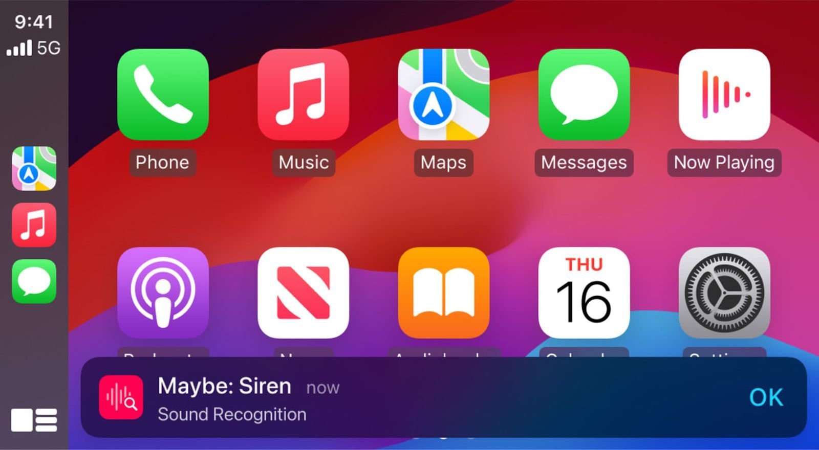 Reconocimiento de sonido iOS 18 CarPlay