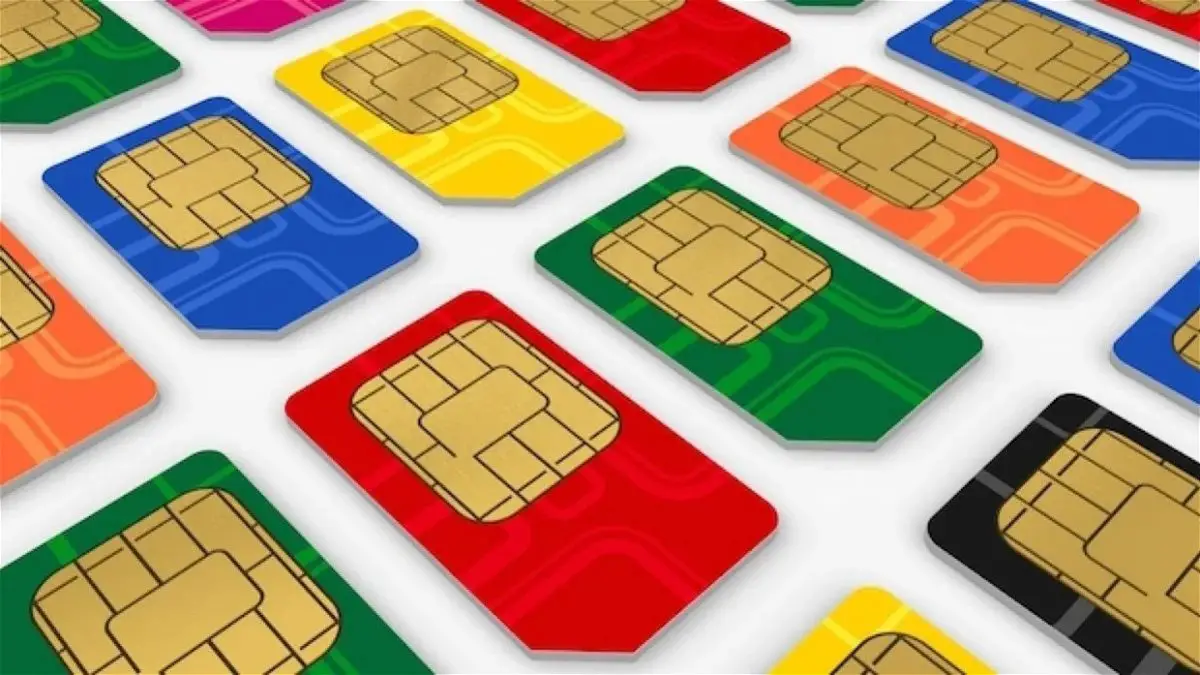 SIM cards pictured are physical but eSIMs are not