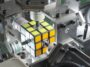 The Robot Uses Artificial Intelligence To Analyze Colors And Execute Movements Of A Rubiks Cube