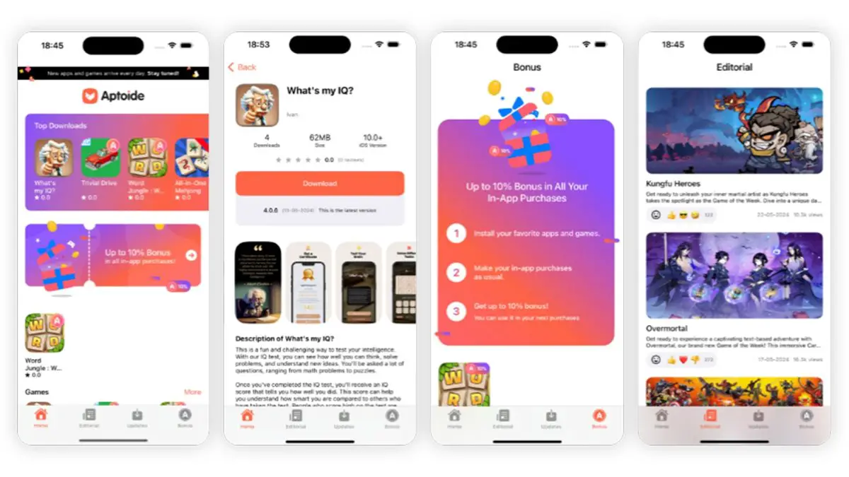 This is what Aptoide will look like for iOS