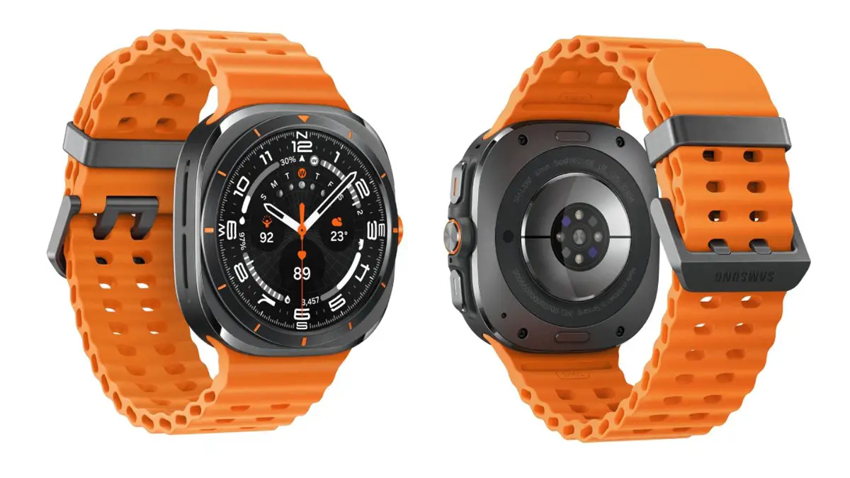 This is what the new Samsung Galaxy Watch Ultra looks like in its striking orange color